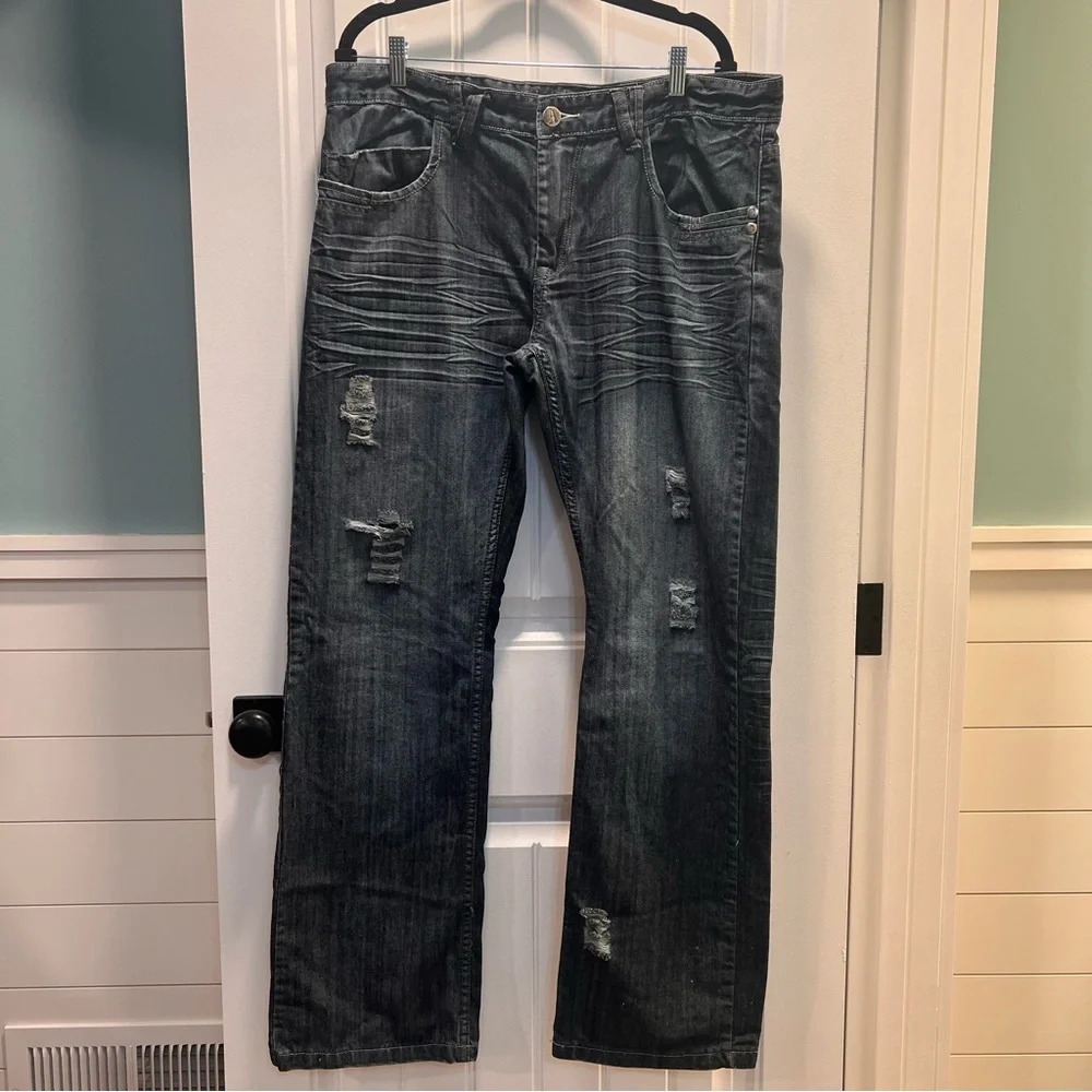 Apokalypse‎ Distressed Denim Jeans. Size 38.